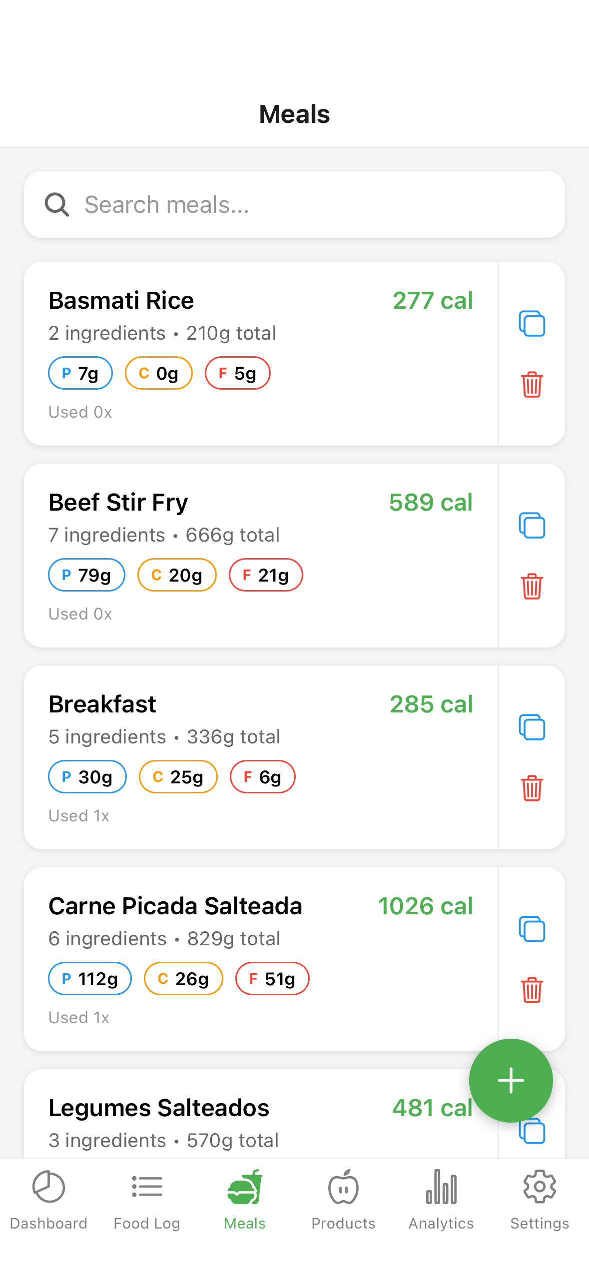 Nutrition Tracker Screenshot 5