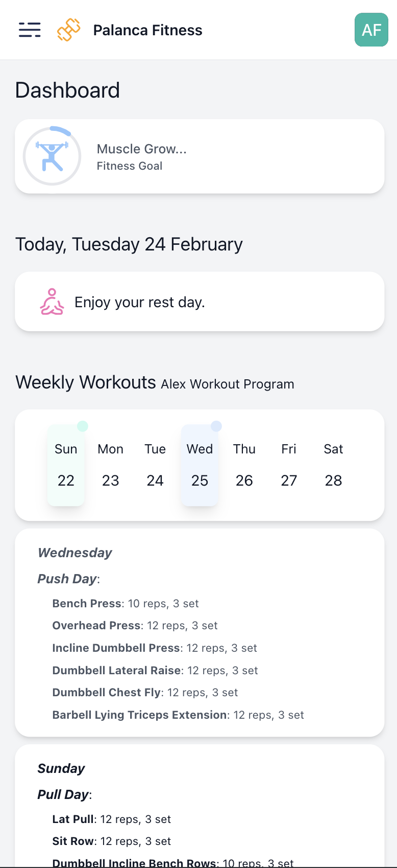 Palanca Fitness Screenshot 1